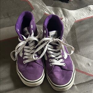 Vans Women's Purple Canvas High-Tops